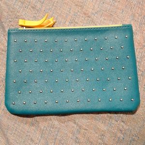 Ipsy Studded Teal Makeup Bag 100th Bag Special Edition